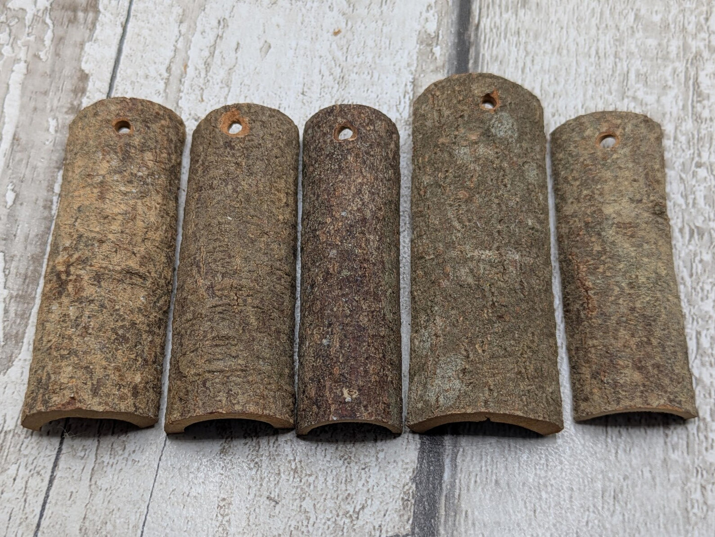 5 pack drilled cinnamon bark for decoration craft.