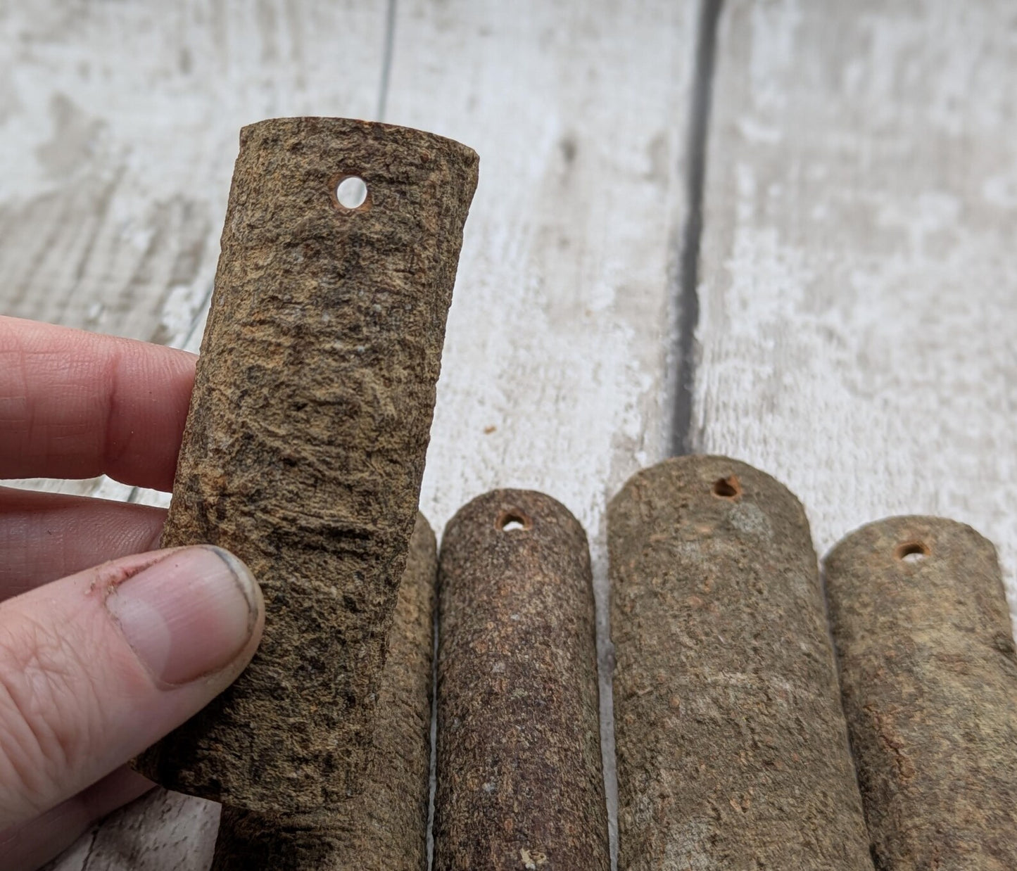 5 pack drilled cinnamon bark for decoration craft.
