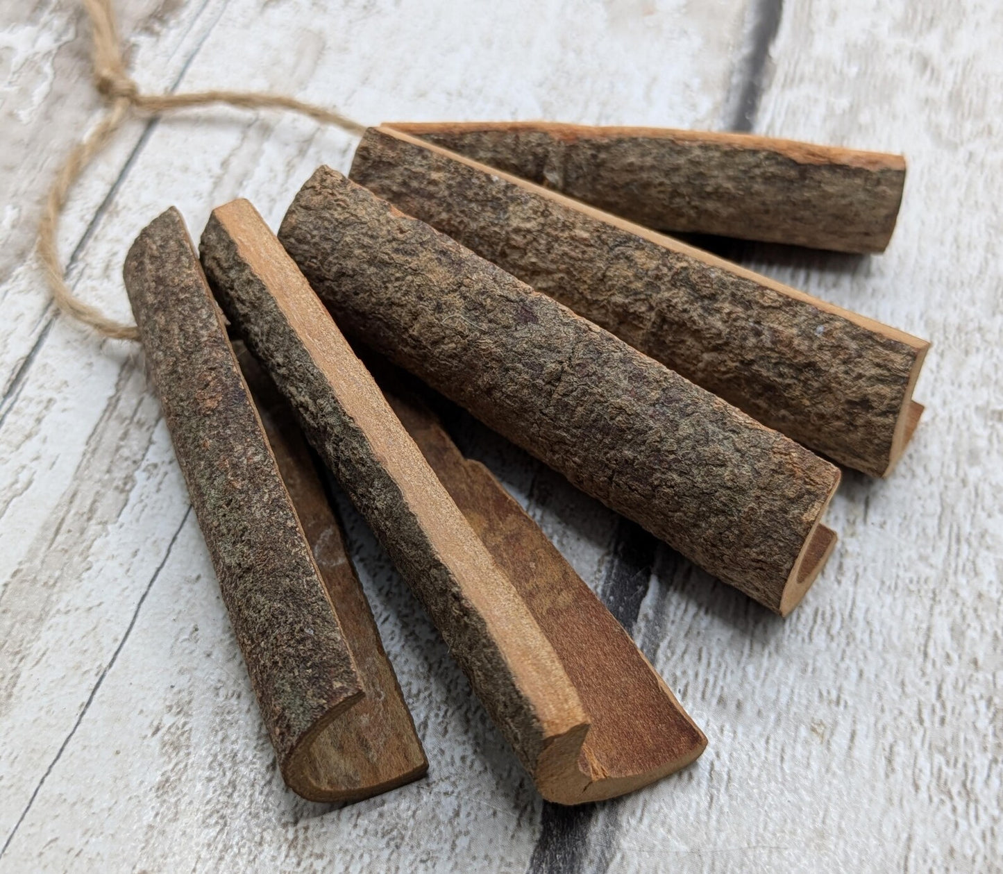 5 pack drilled cinnamon bark for decoration craft.