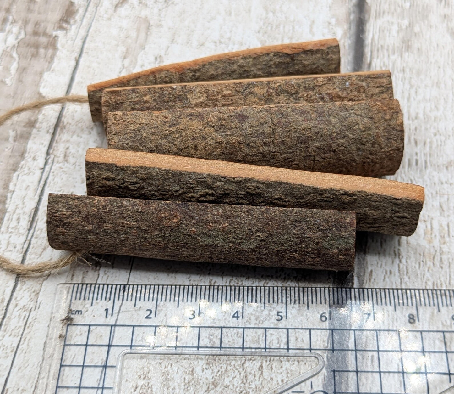 5 pack drilled cinnamon bark for decoration craft.