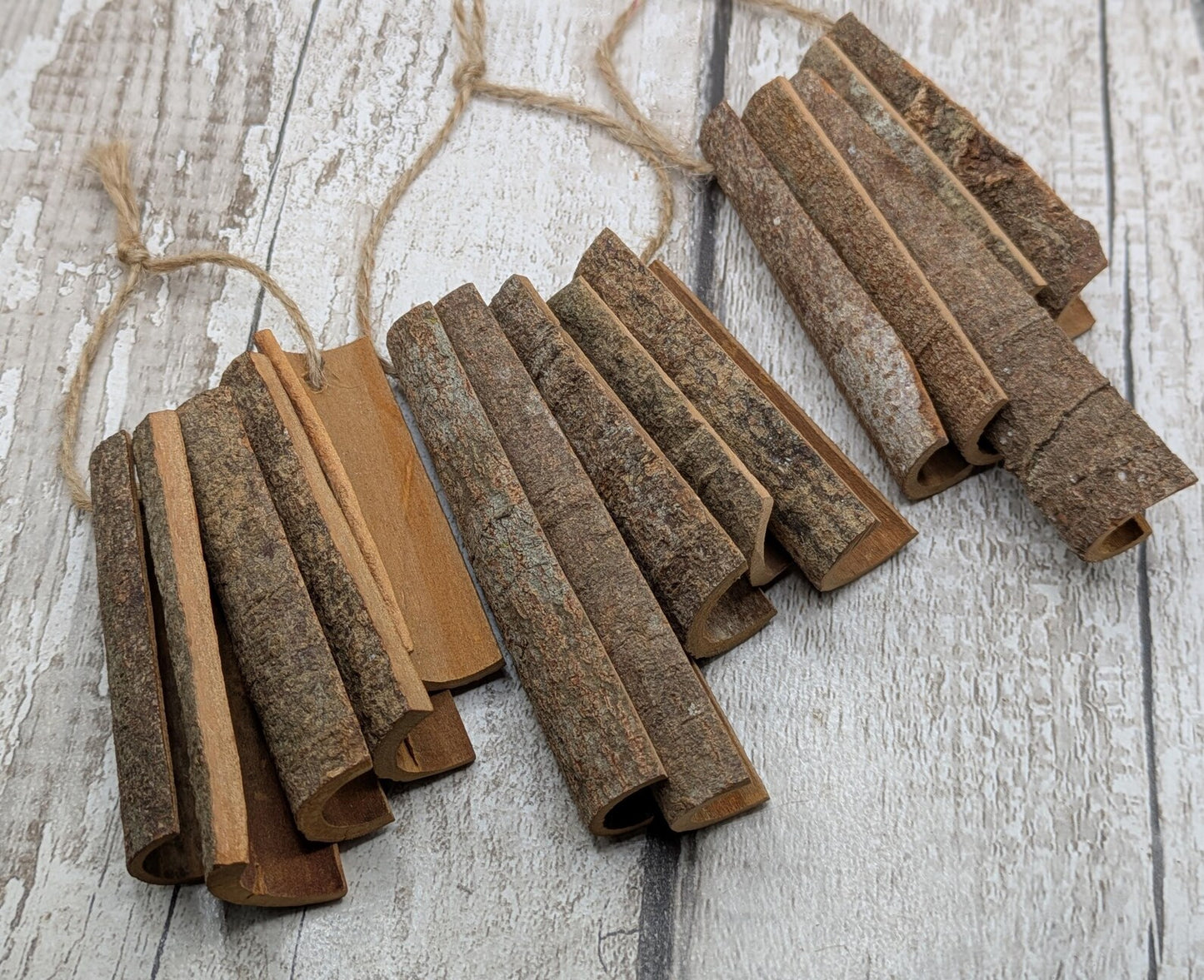 5 pack drilled cinnamon bark for decoration craft.