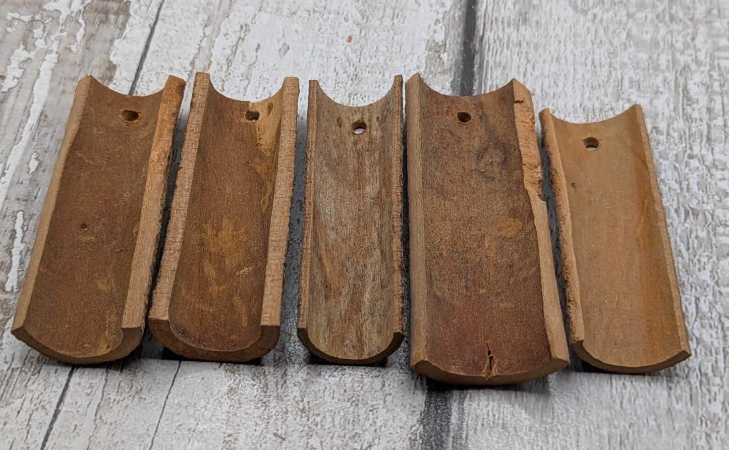5 pack drilled cinnamon bark for decoration craft.