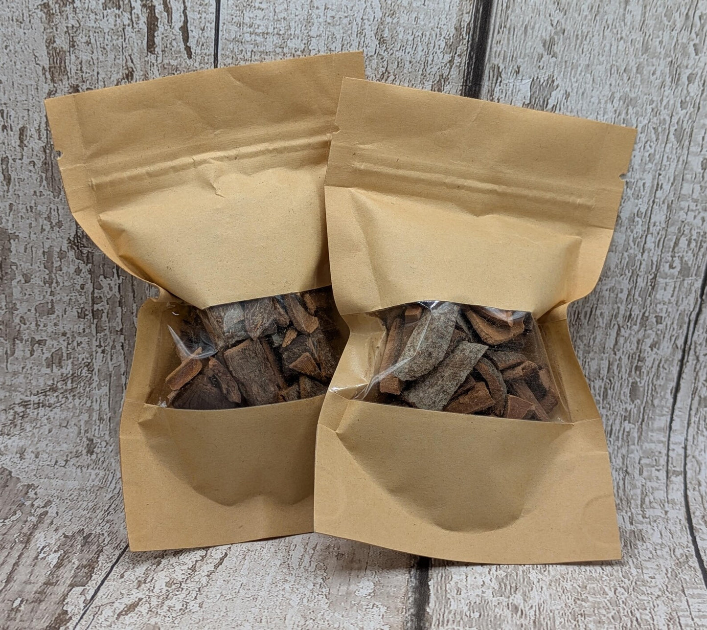 Pouch cinnamon bark offcuts and scrap for ritual and spellwork.