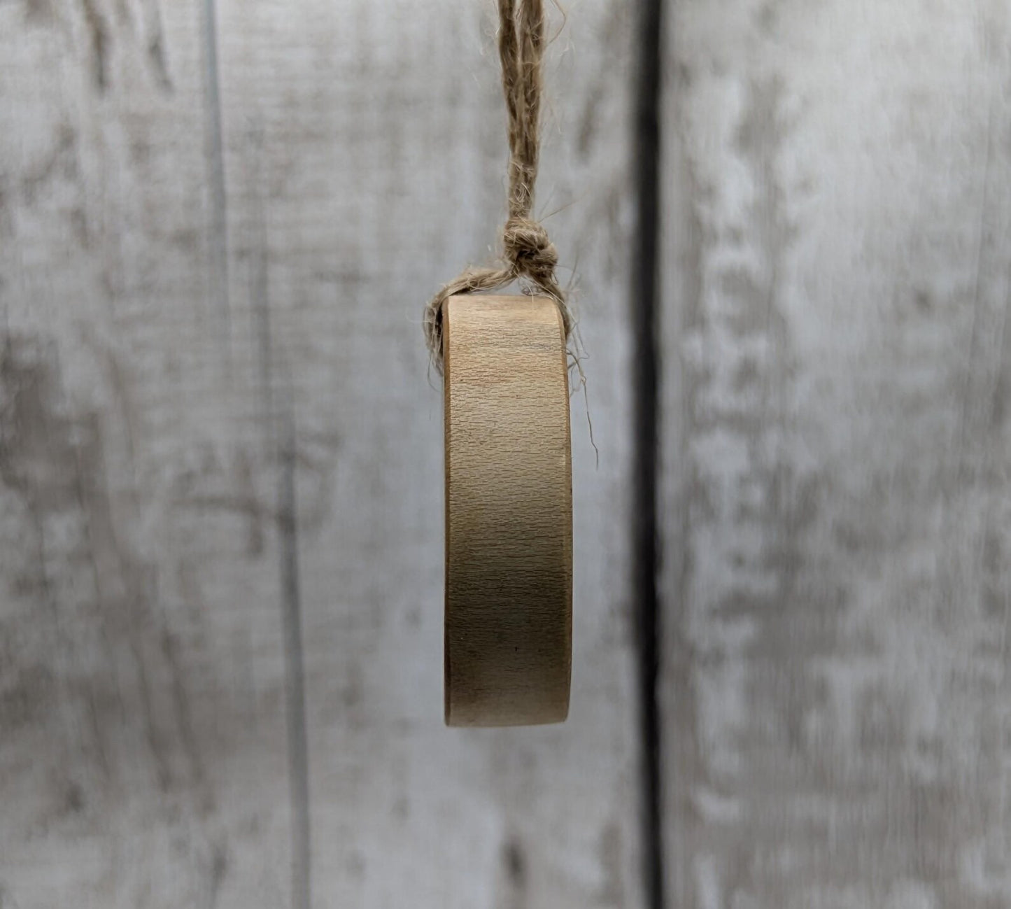 Apple wood ansuz rune Christmas decoration.