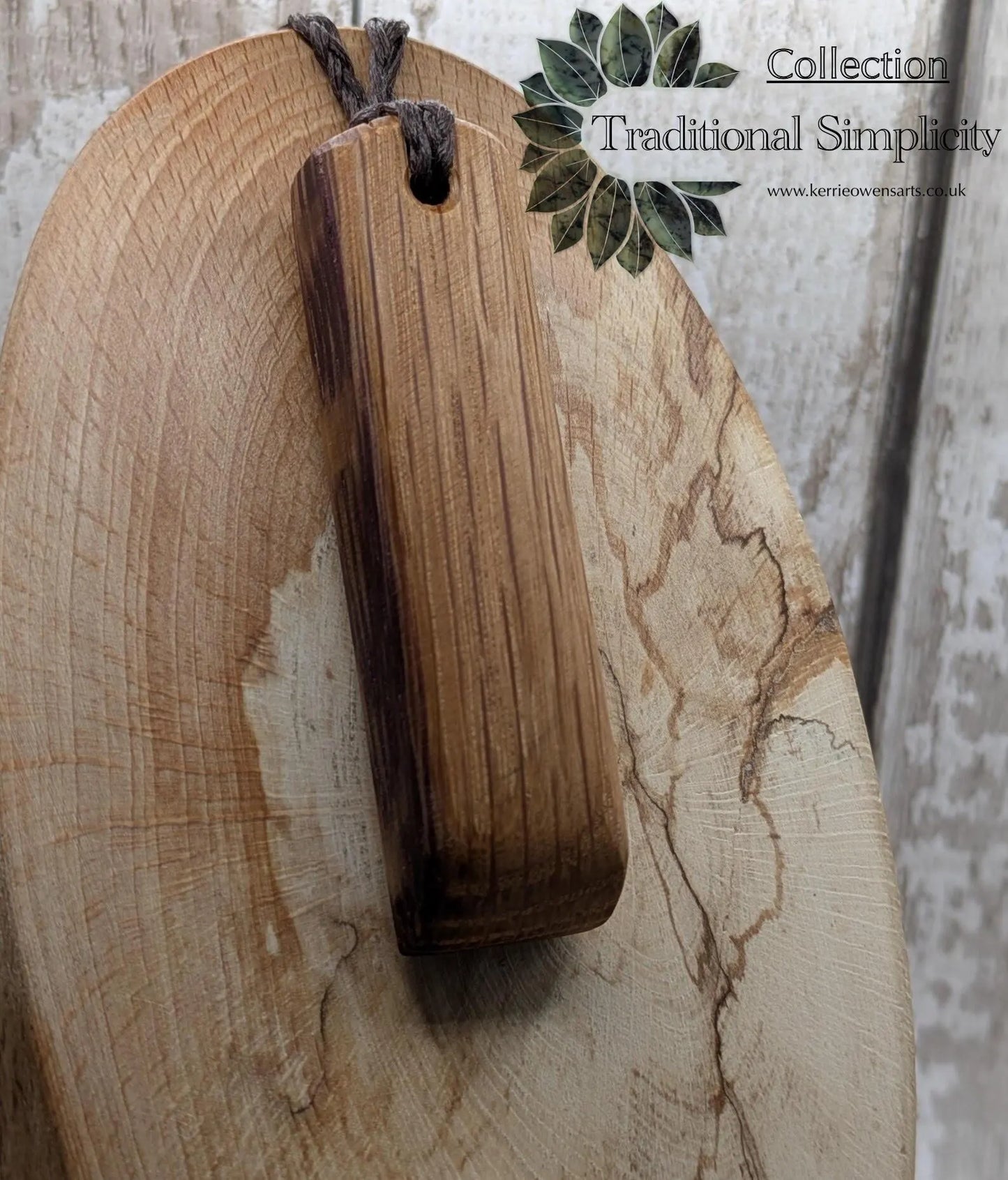 whiskey barrel oak wood hei tokin adze pendant