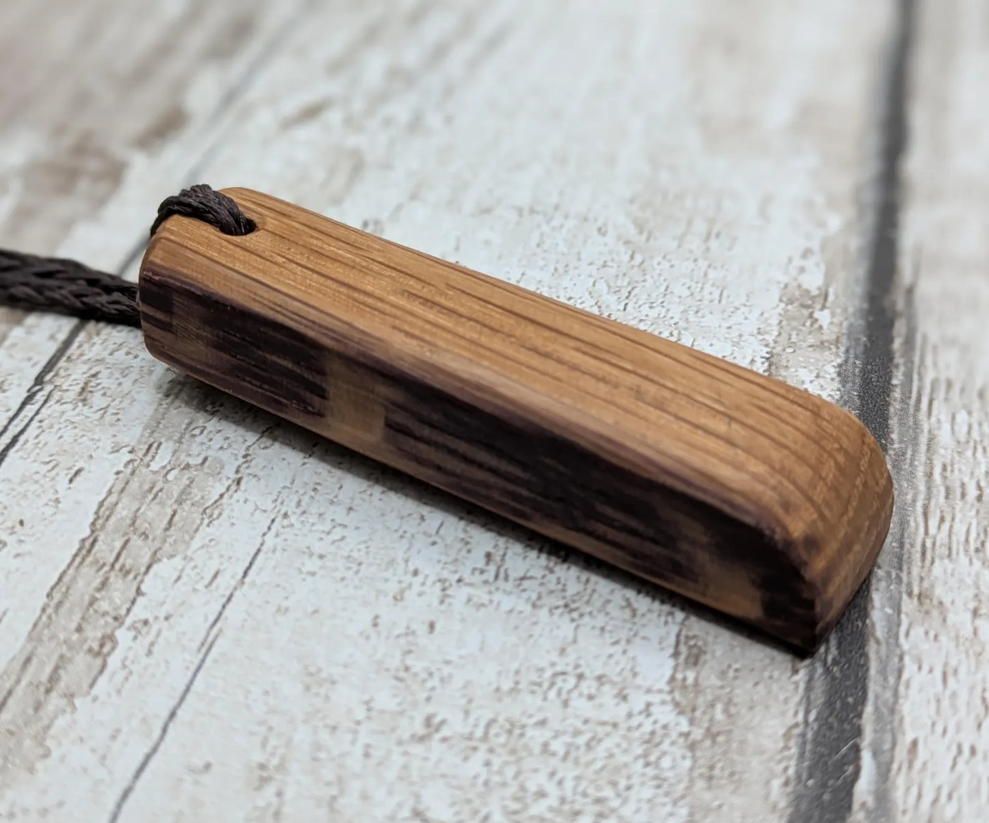 whiskey barrel oak wood hei tokin adze pendant