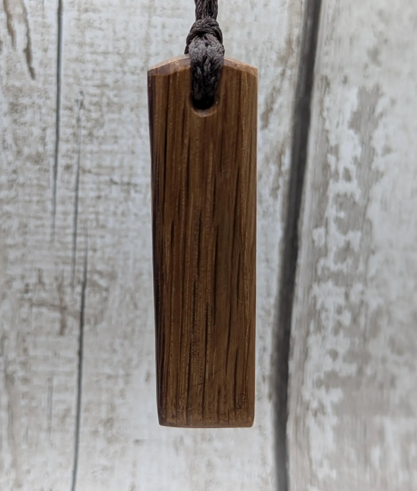 whiskey barrel oak wood hei tokin adze pendant