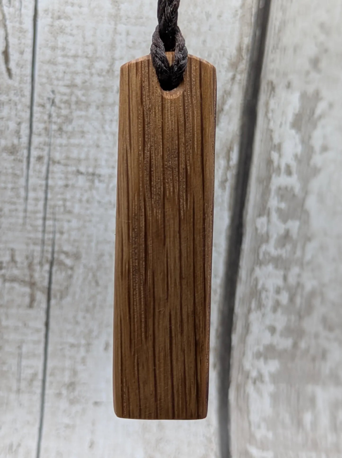 whiskey barrel oak wood hei tokin adze pendant