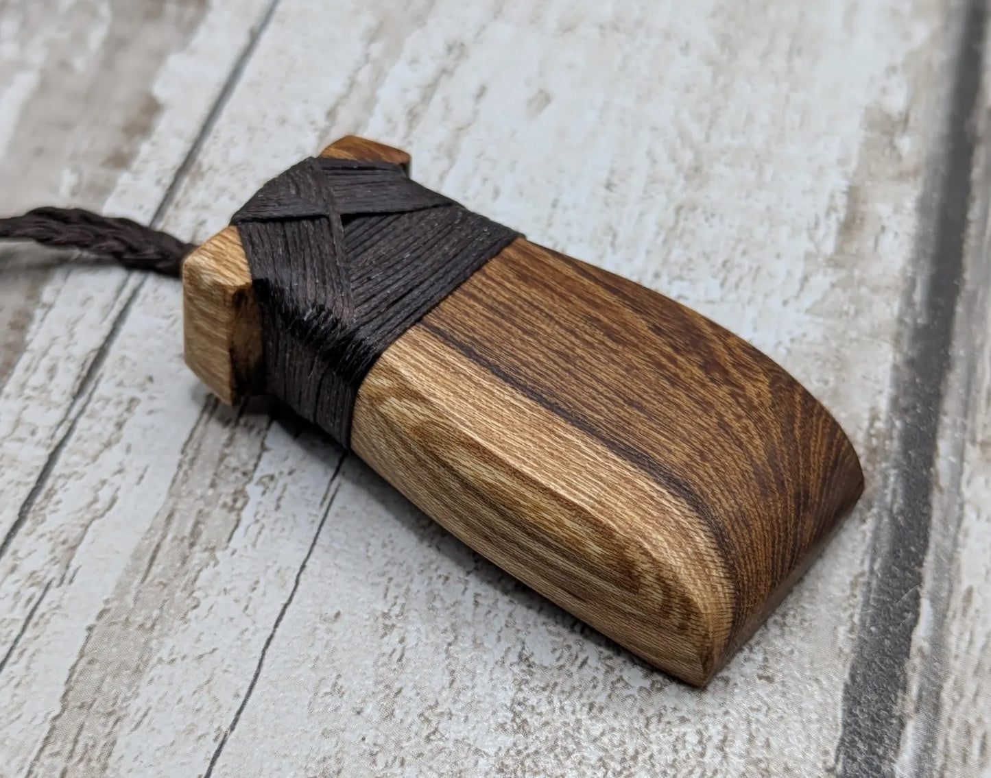 Laburnum wood Hei toki adze pendant