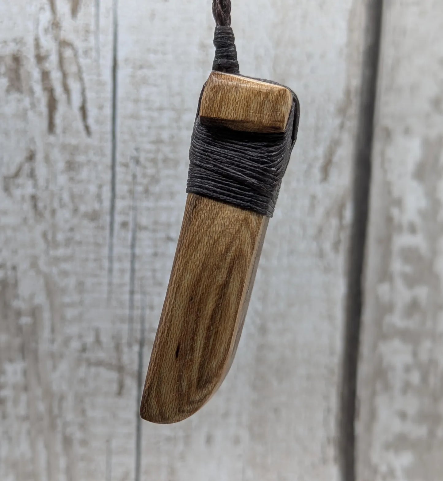 Laburnum wood Hei toki adze pendant