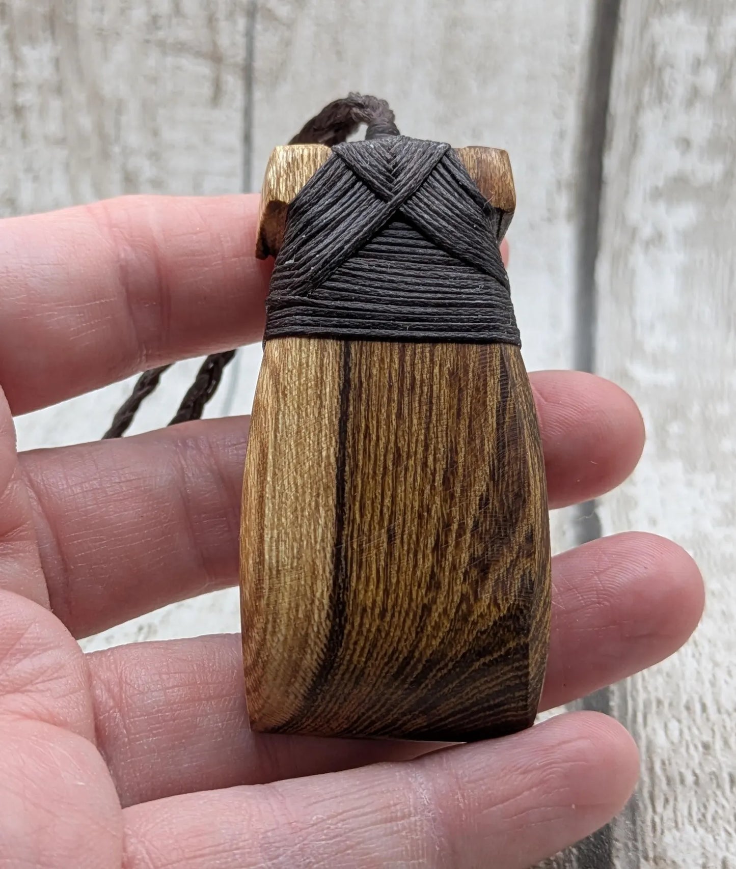 Laburnum wood Hei toki adze pendant