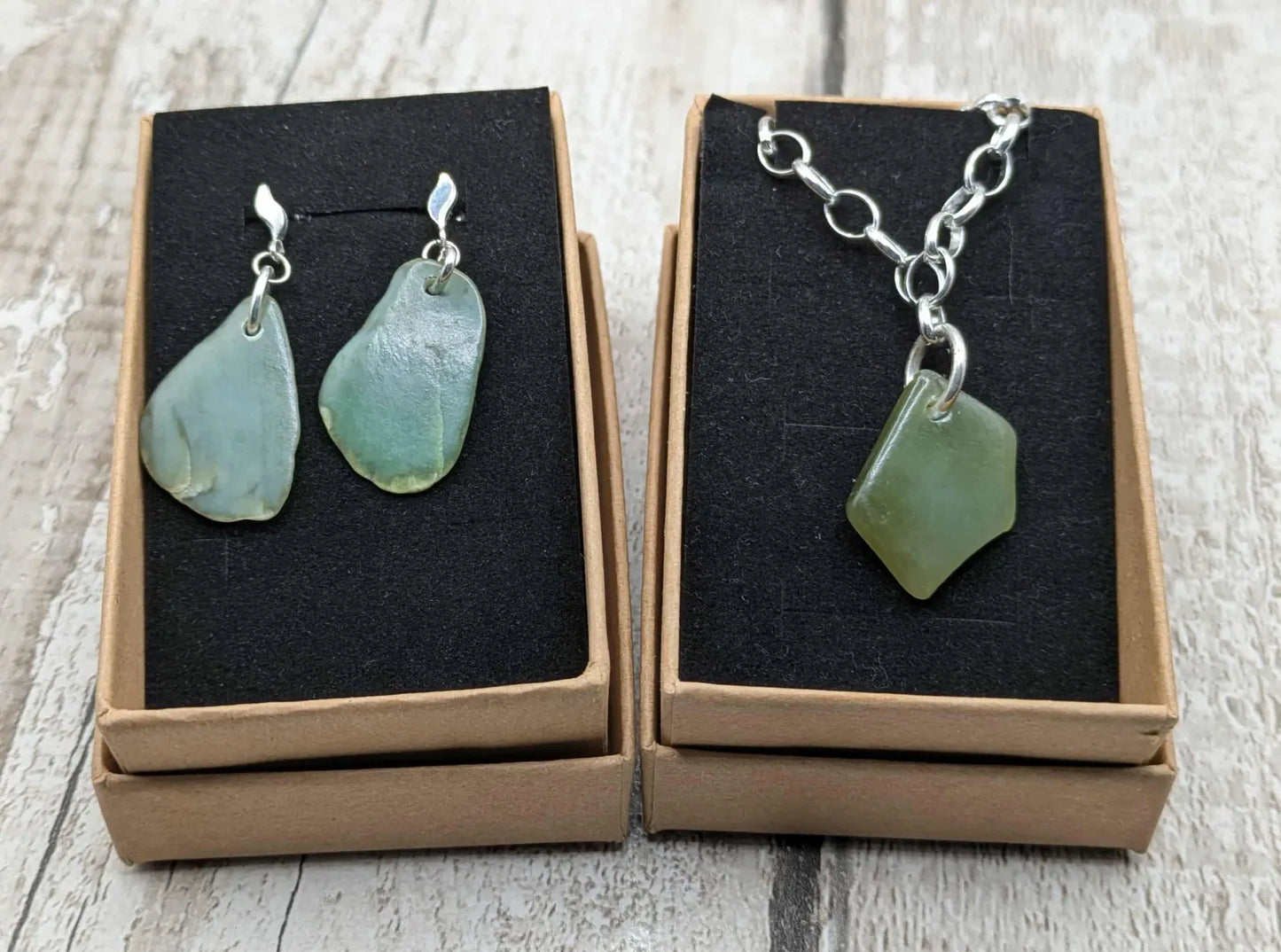 Made to order New Zealand Pounamu Jade Pendant on Sterling Silver set – Tumbled polished Greenstone Necklace, spiritual talisman.