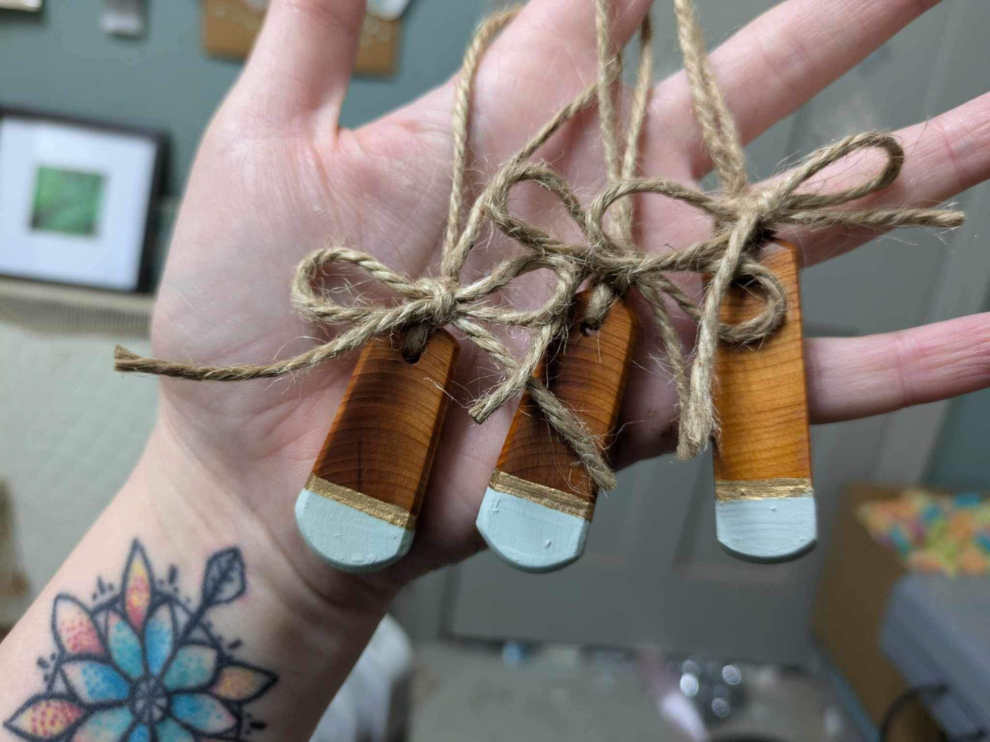 Made to order single  yew wood off cut blank decoration