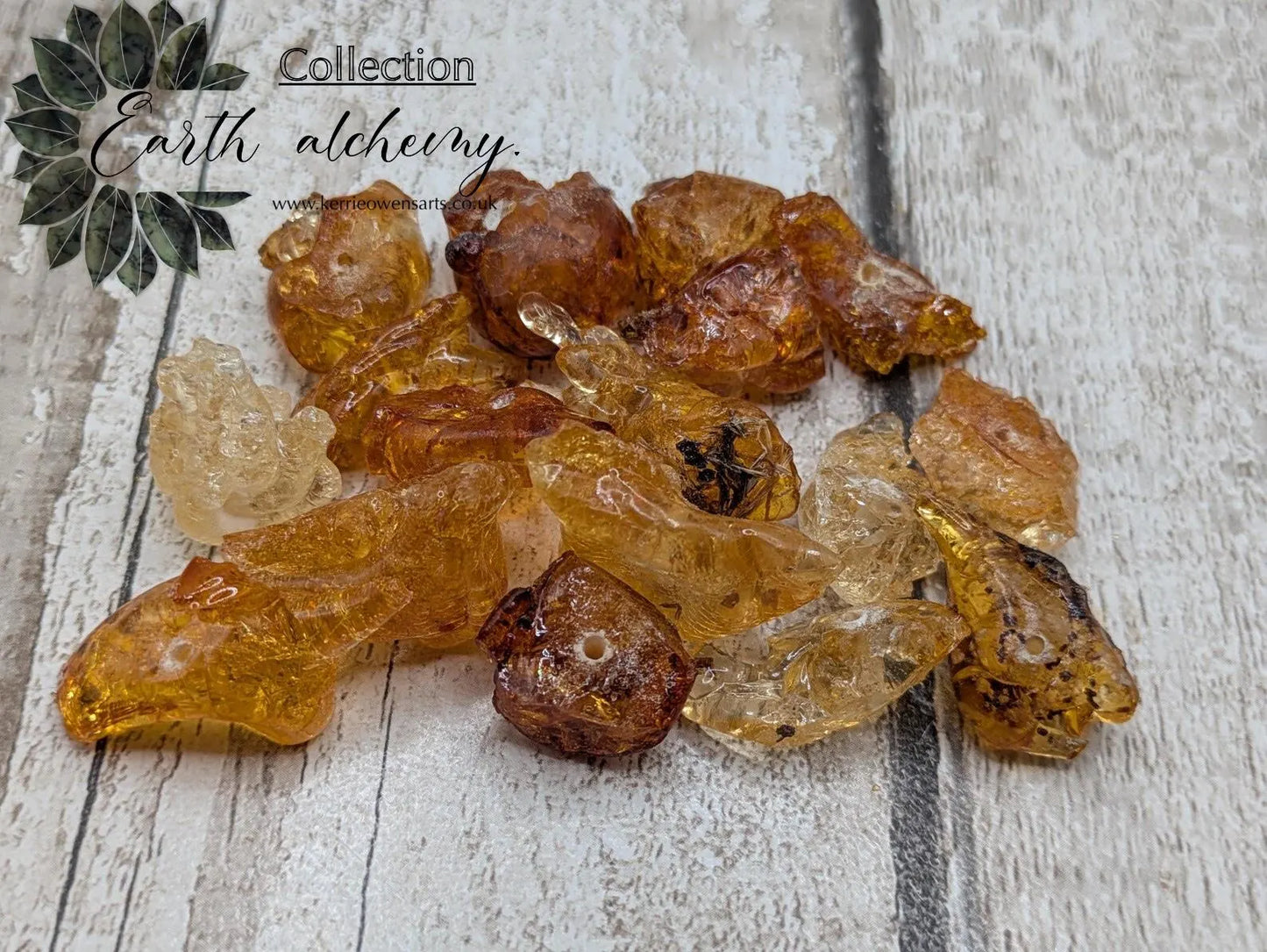 Cherry tree copal amber, natural resin sap beads for alter offerings and shell works. Not for jewellery work.