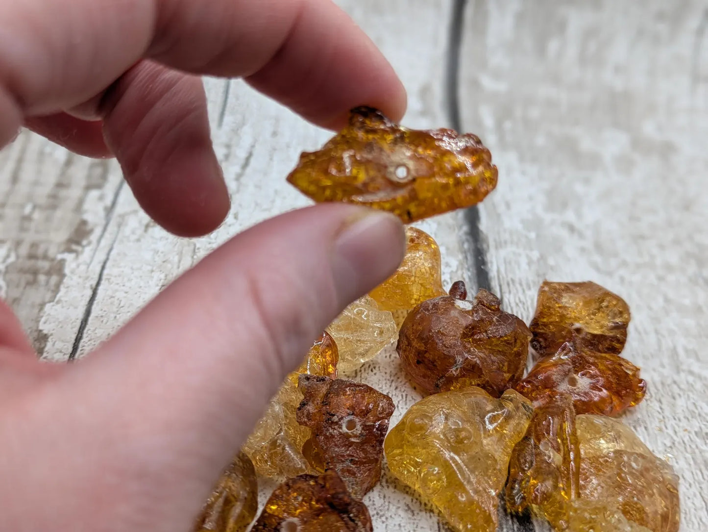 Cherry tree copal amber, natural resin sap beads for alter offerings and shell works. Not for jewellery work.
