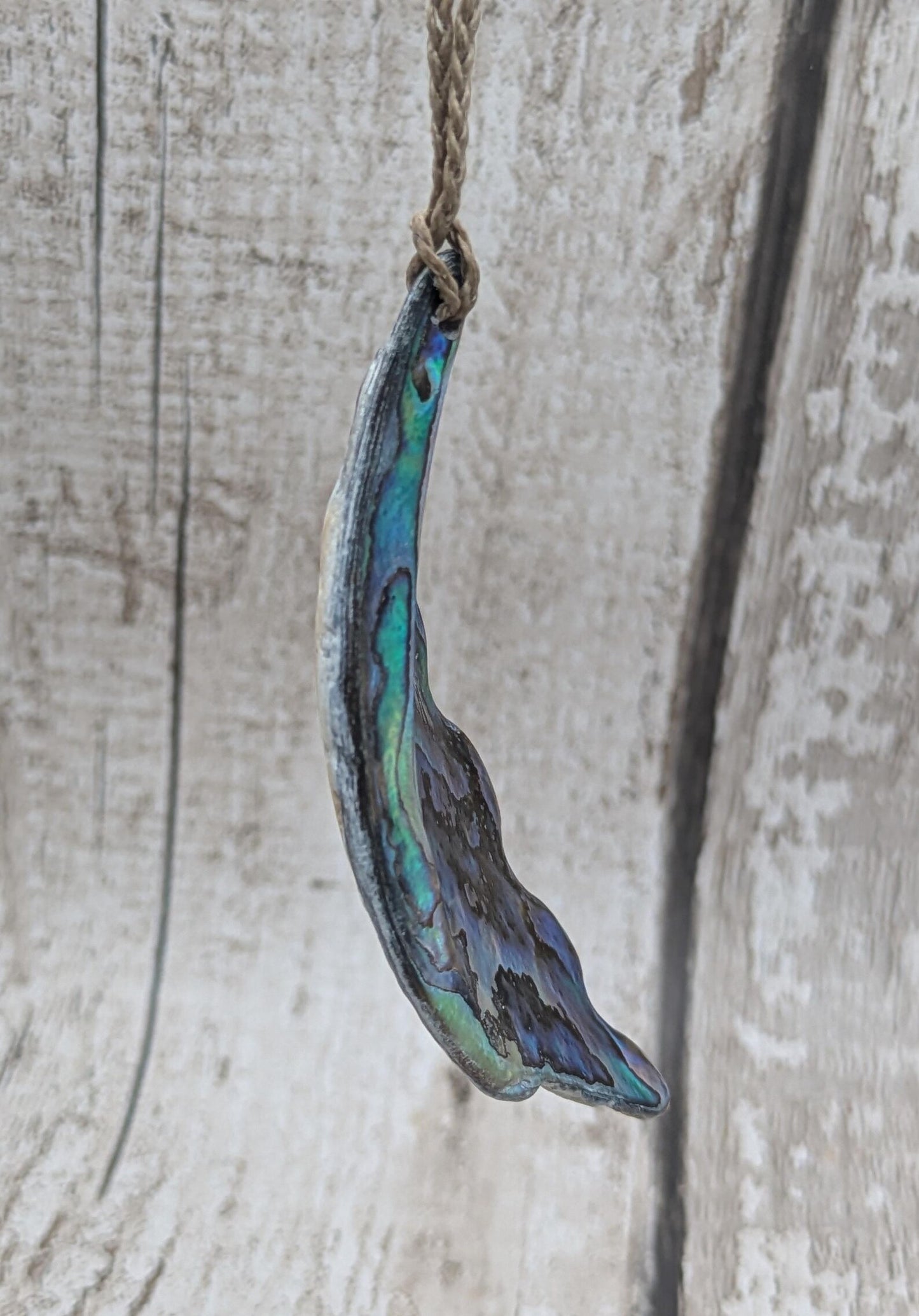 Large Freeform NZ Pāua Shell Pendant – Iridescent Abalone Statement Necklace, Natural statement Beach Jewellery.