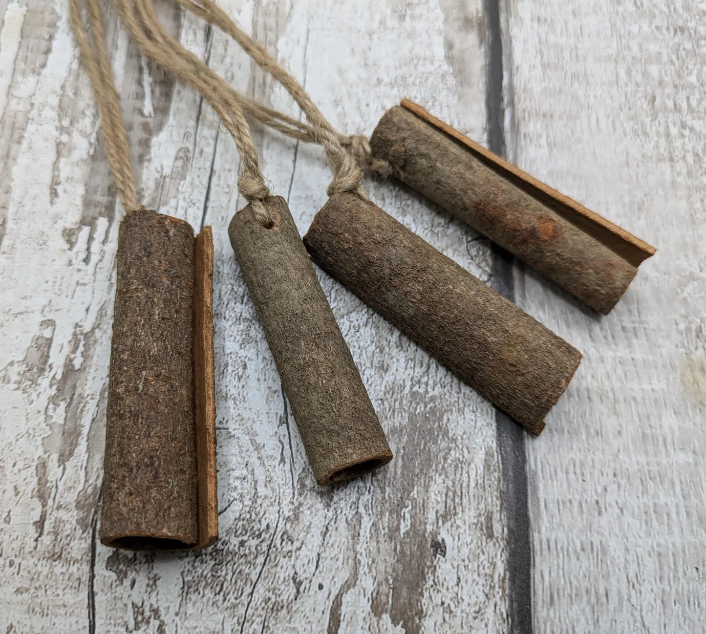 Cinnamon rolled hanging decoration.