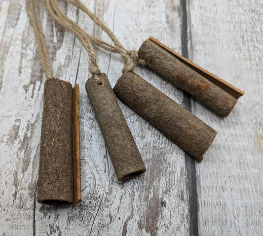 Cinnamon rolled hanging decoration.