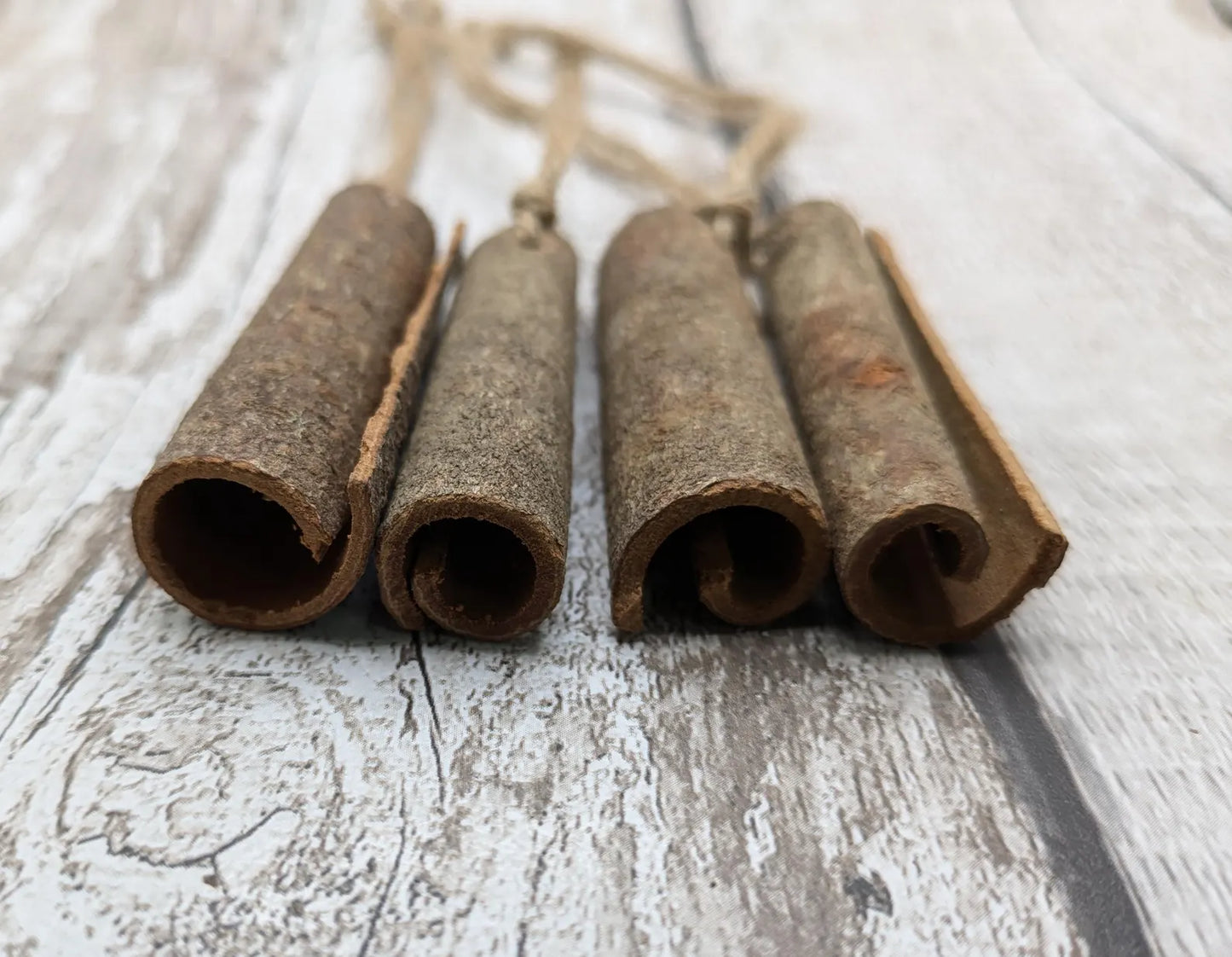 Cinnamon rolled hanging decoration.