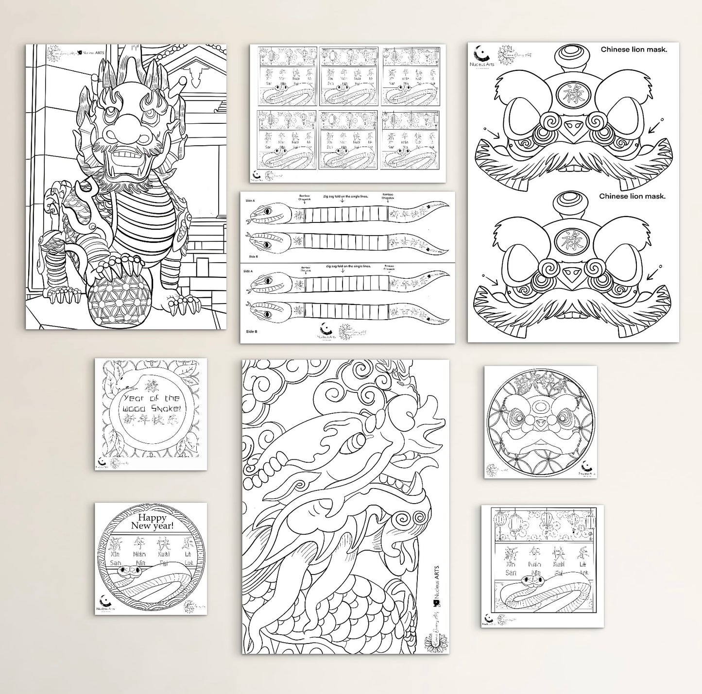 2025 Chinese new year activity pack.