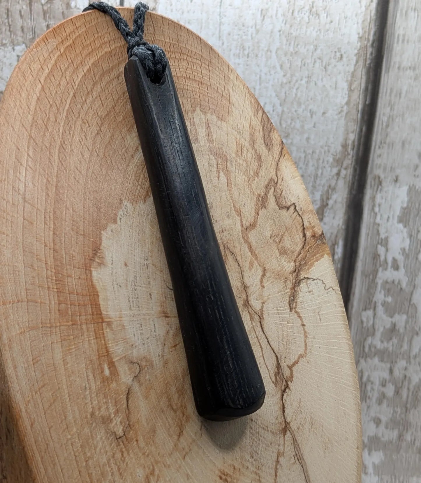Fenland bog oak tear drop pendant - Ancient British Wood, Māori Inspired Teardrop Necklace, Nature Jewellery.