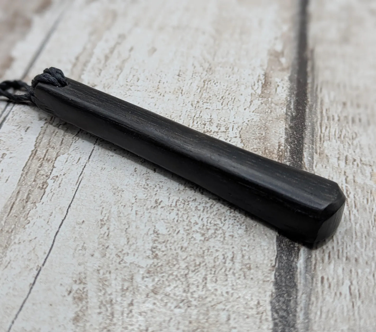 Fenland bog oak tear drop pendant - Ancient British Wood, Māori Inspired Teardrop Necklace, Nature Jewellery.