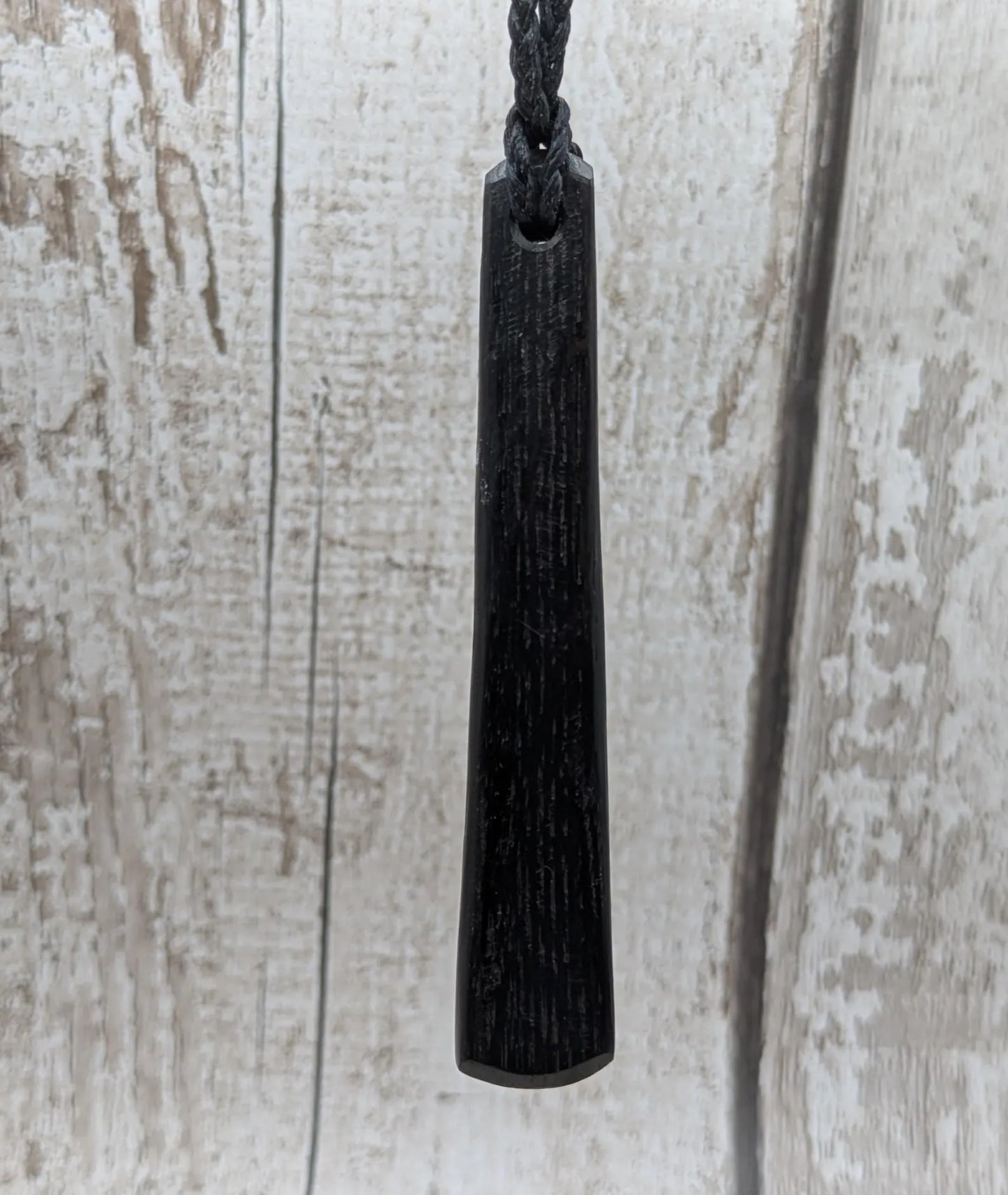 Fenland bog oak tear drop pendant - Ancient British Wood, Māori Inspired Teardrop Necklace, Nature Jewellery.