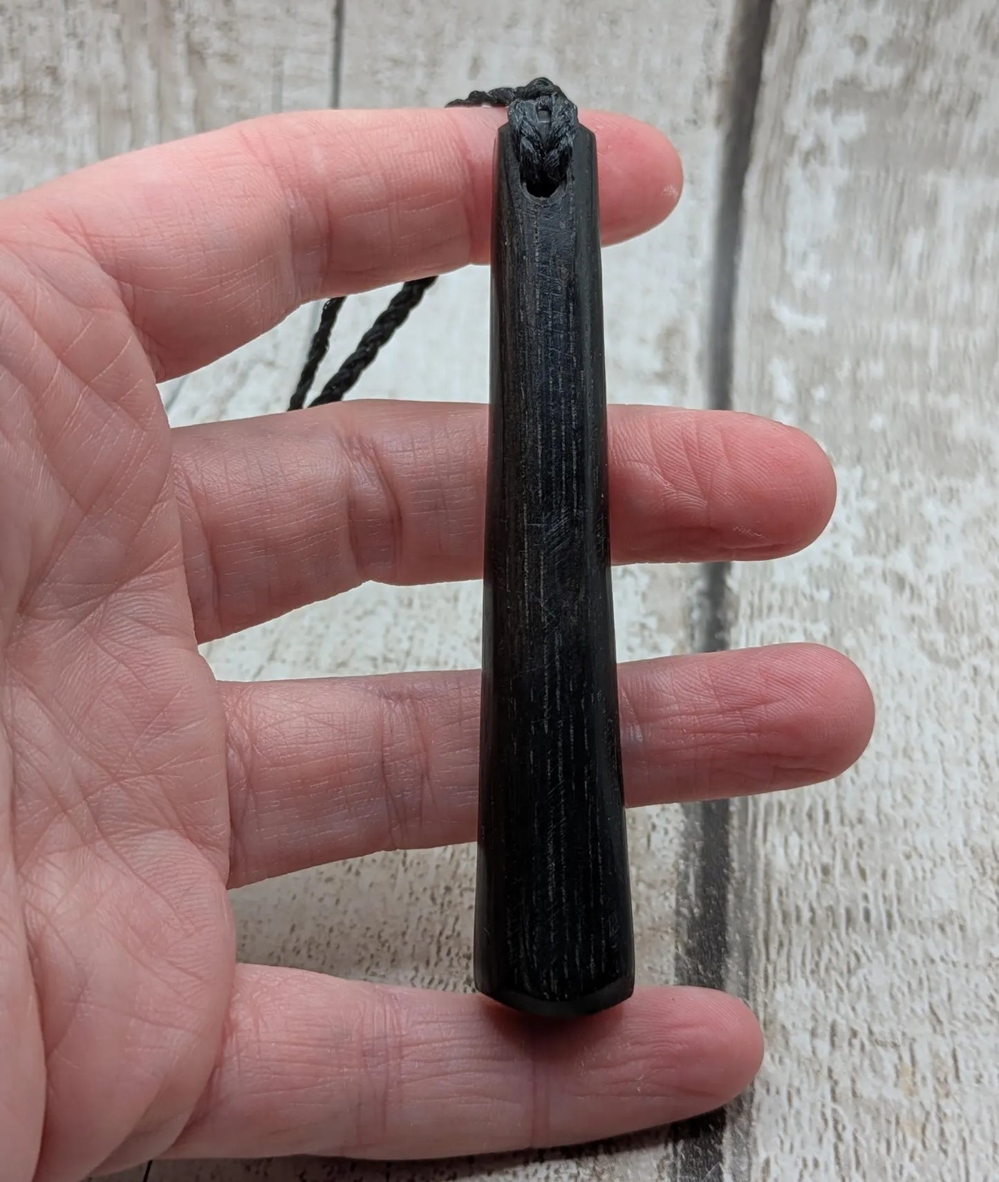 Fenland bog oak tear drop pendant - Ancient British Wood, Māori Inspired Teardrop Necklace, Nature Jewellery.