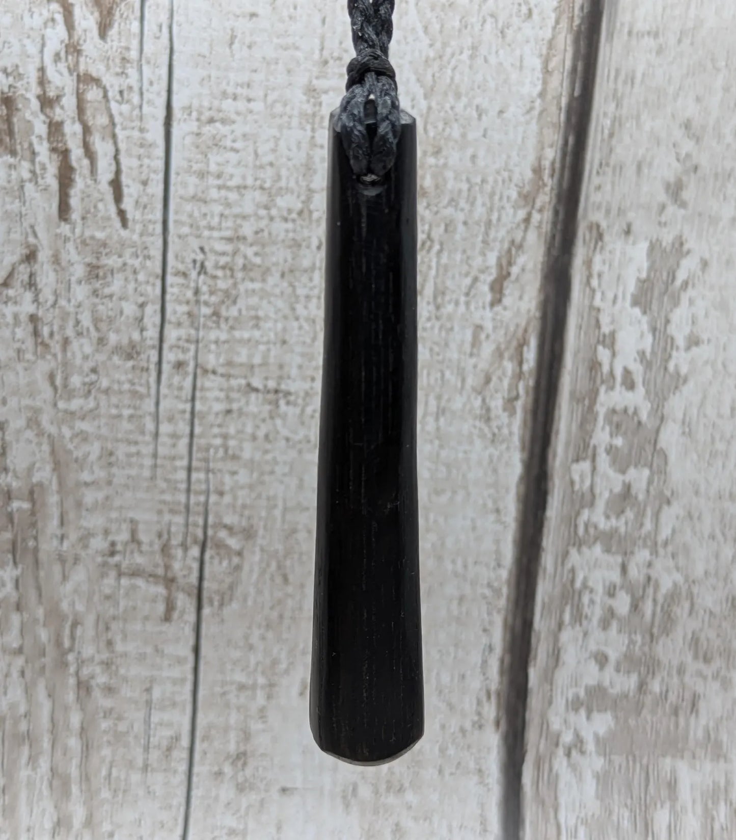 Fenland bog oak tear drop pendant - Ancient British Wood, Māori Inspired Teardrop Necklace, Nature Jewellery.