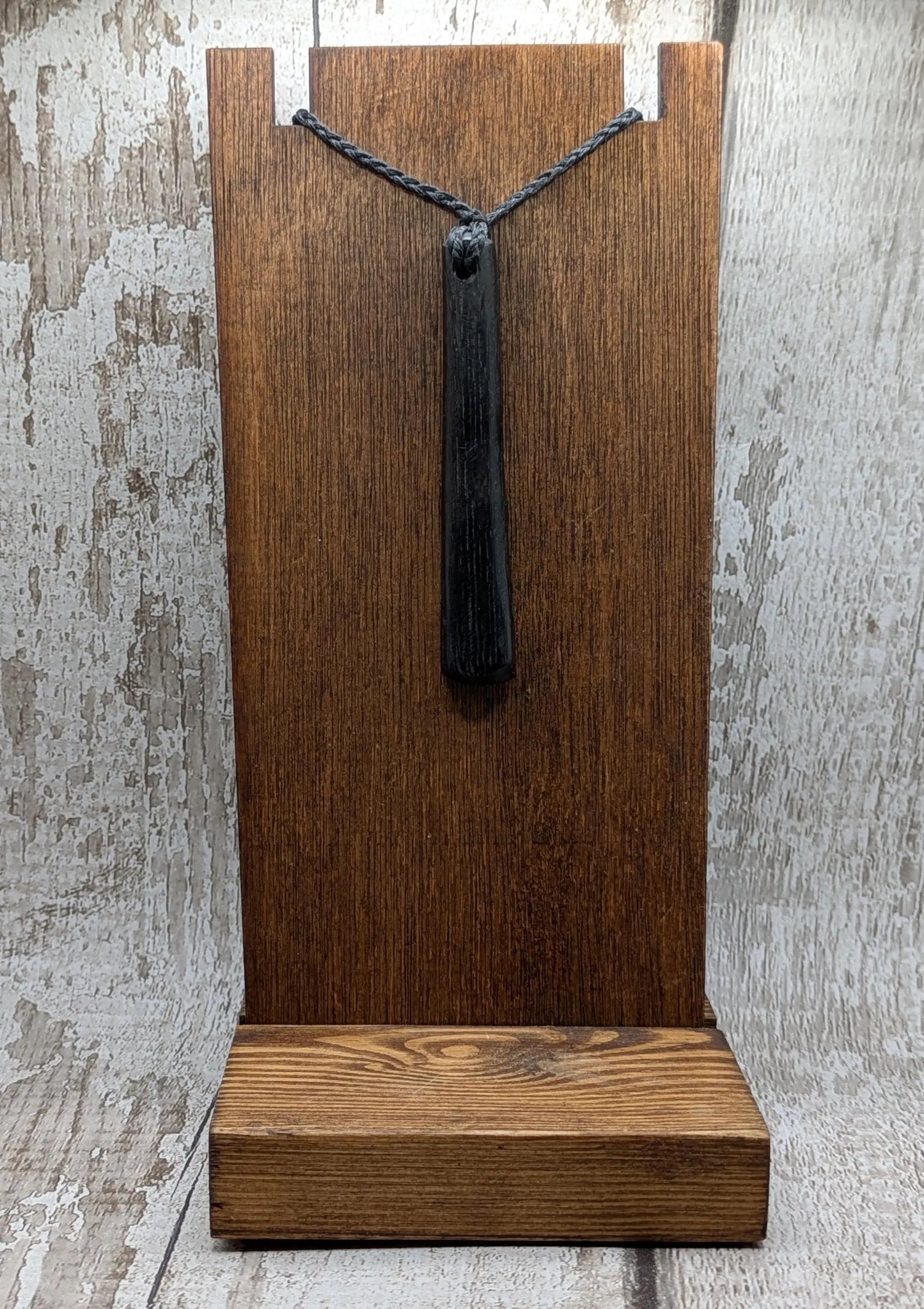 Fenland bog oak tear drop pendant - Ancient British Wood, Māori Inspired Teardrop Necklace, Nature Jewellery.