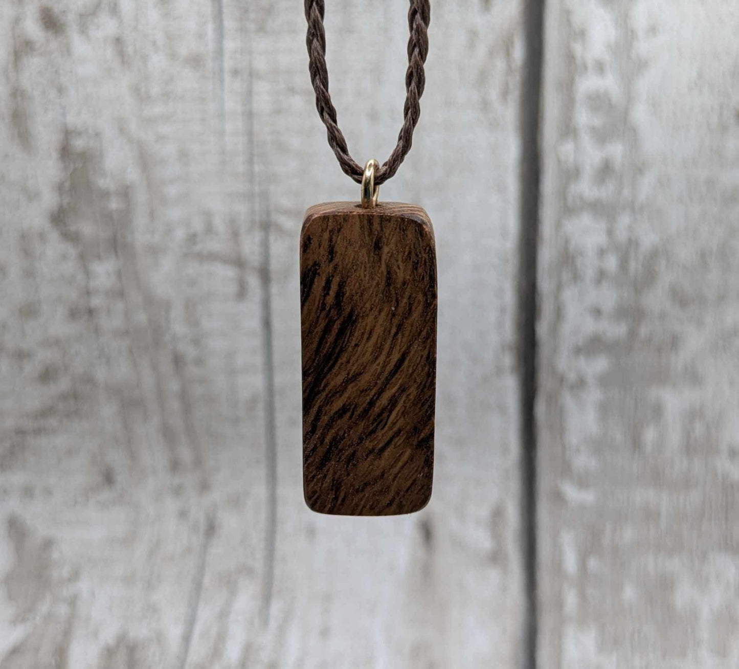 Olive wood Gebo rune pendant.