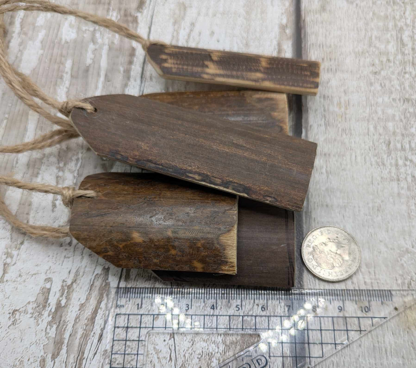 Bamboo decoration blanks, 8 pack.