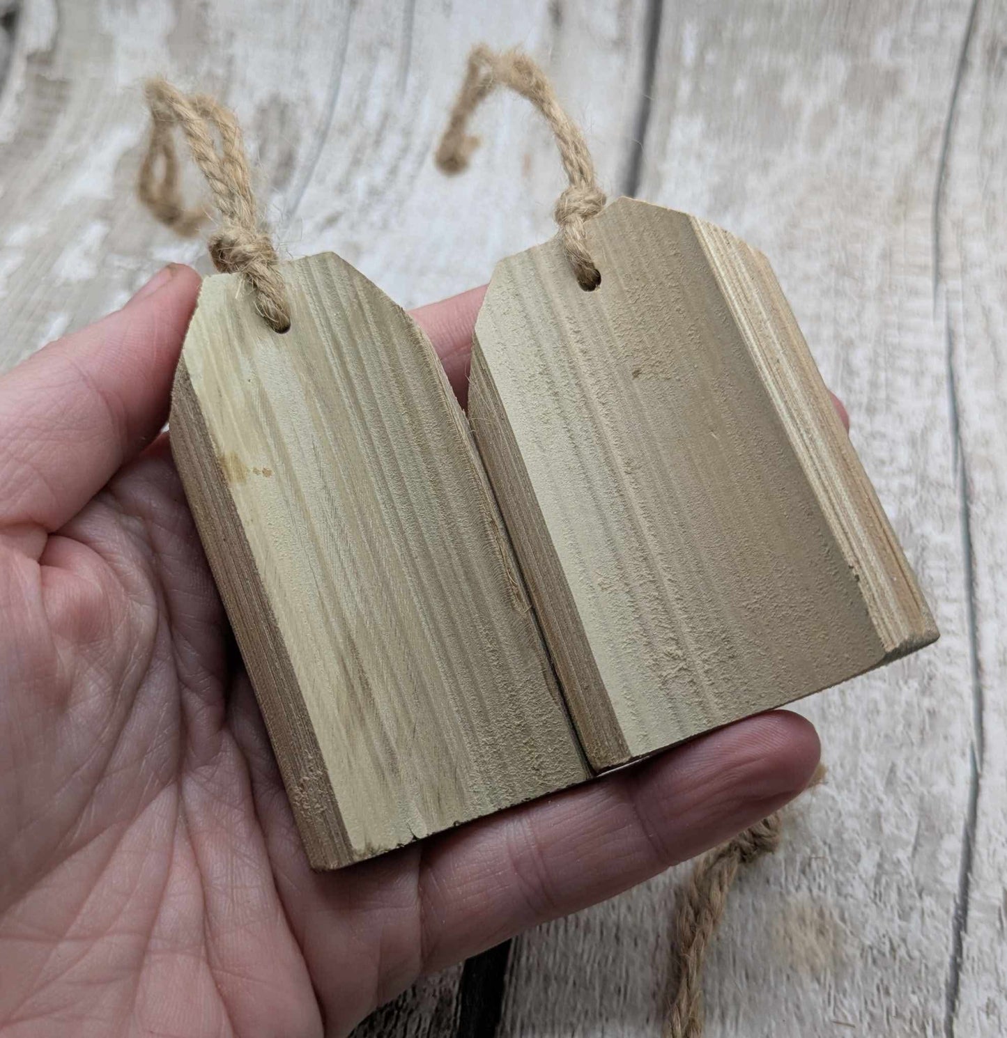 Bamboo decoration blanks, 8 pack.