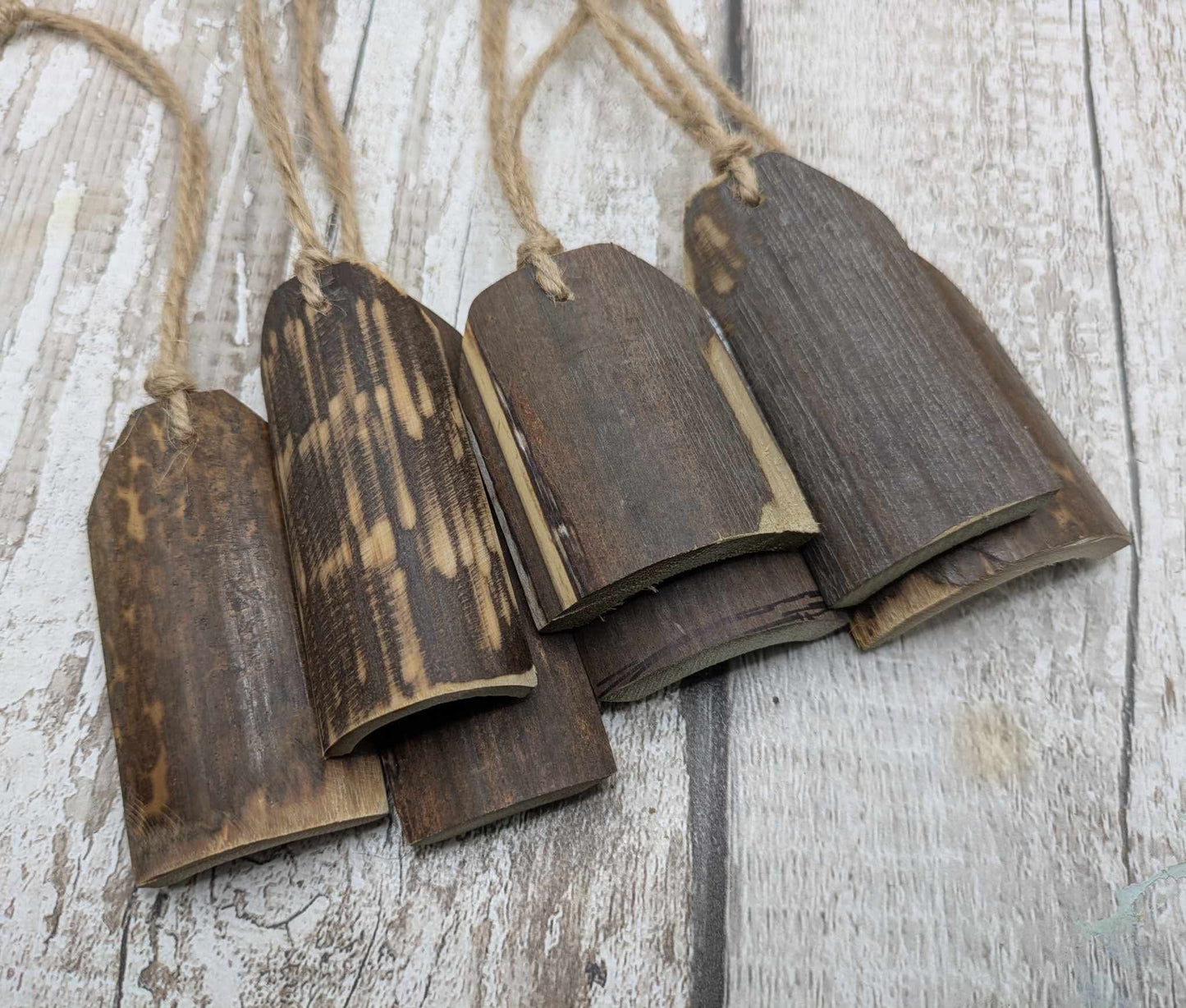 Bamboo decoration blanks, 8 pack.