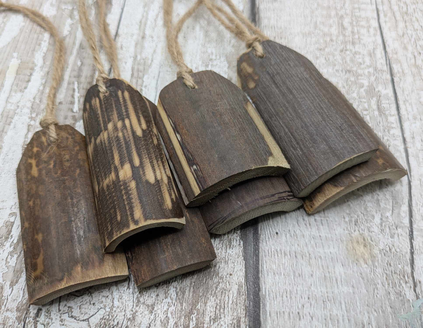 Bamboo decoration blanks, 8 pack.