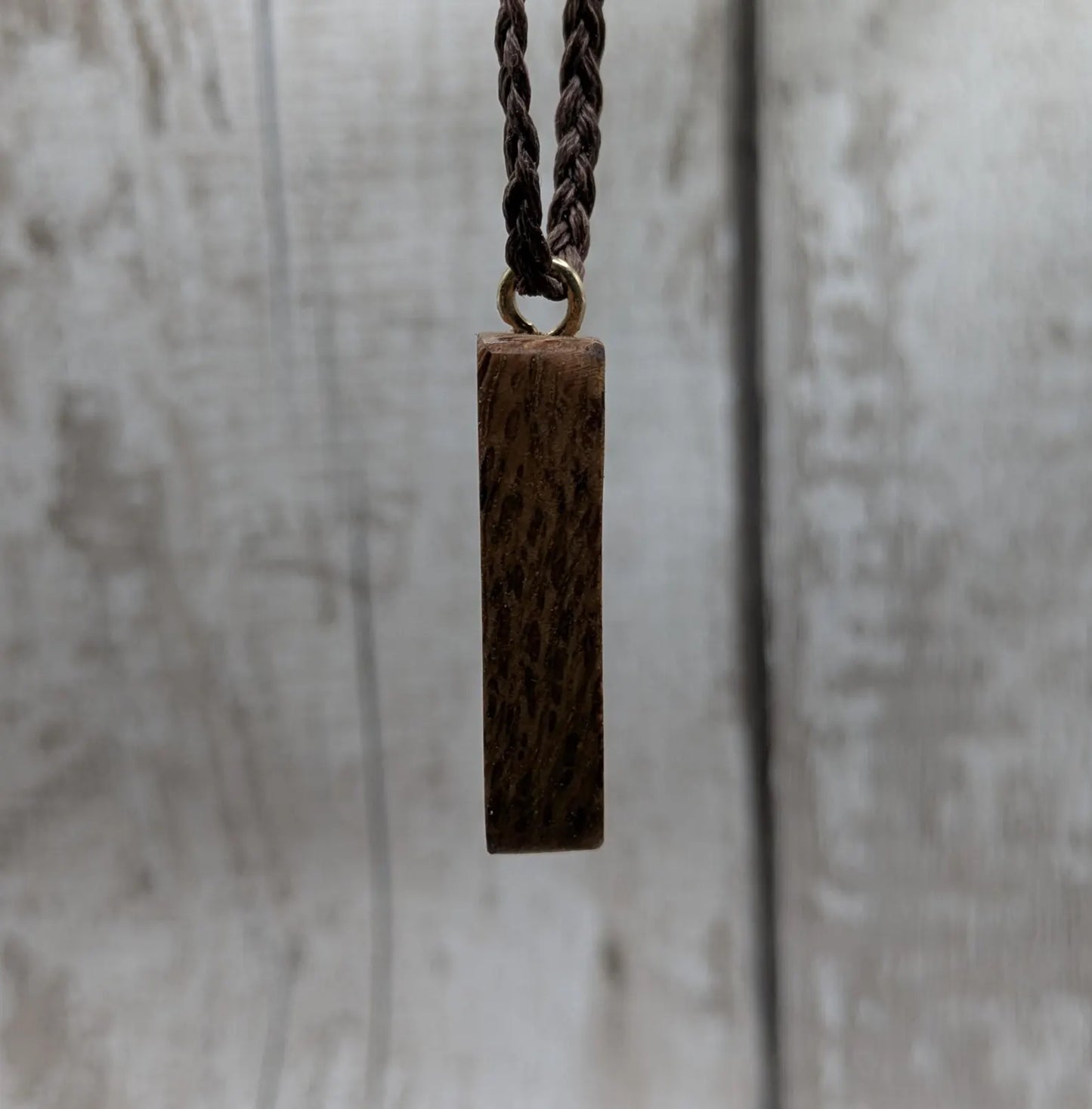 Olive wood raido rune pendant