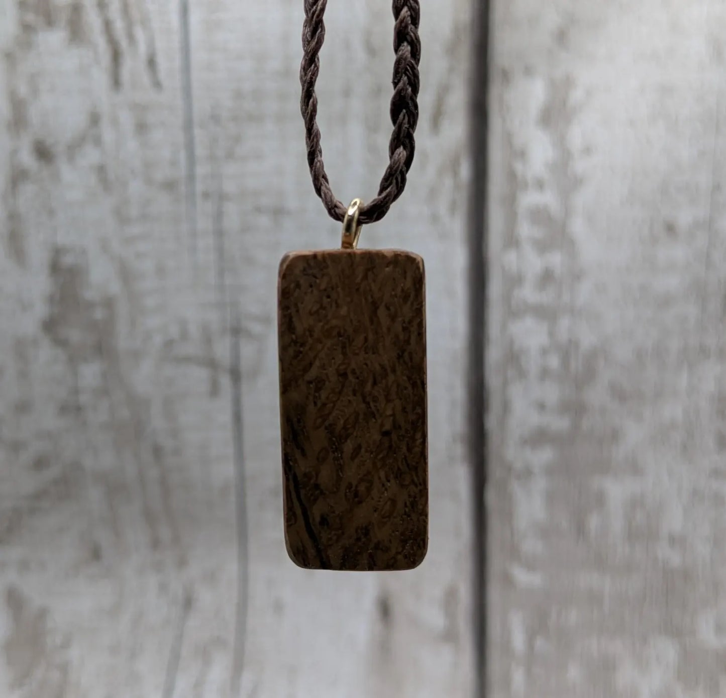 Olive wood raido rune pendant