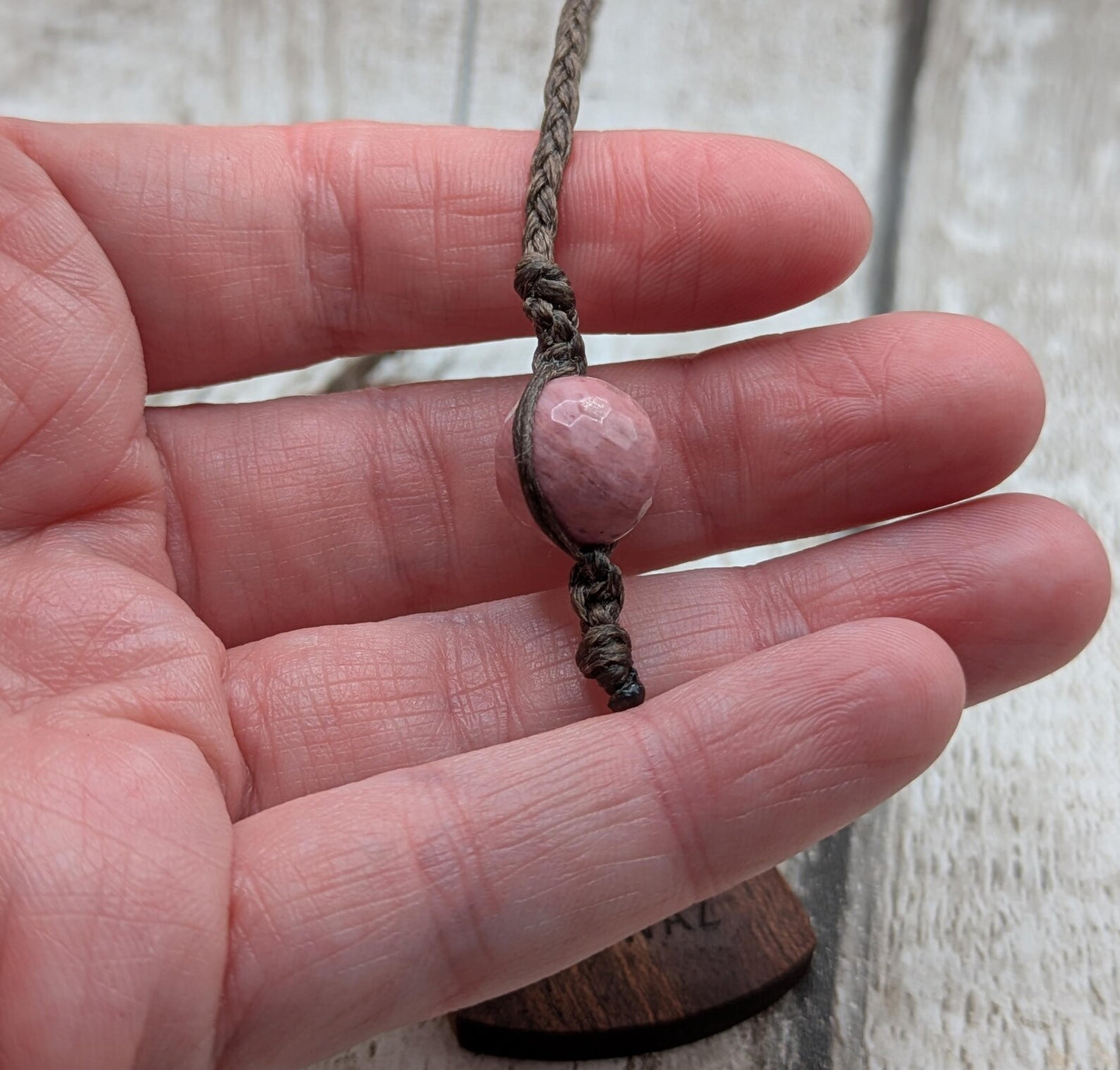 Walnut wood hand made bookmark with inhwaz rune laser print.