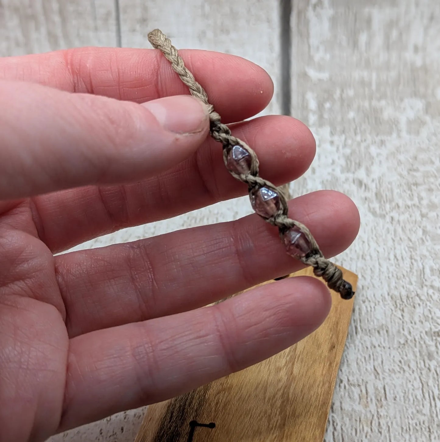 Laburnum wood hand made bookmark with Pleiades constellation laser print.