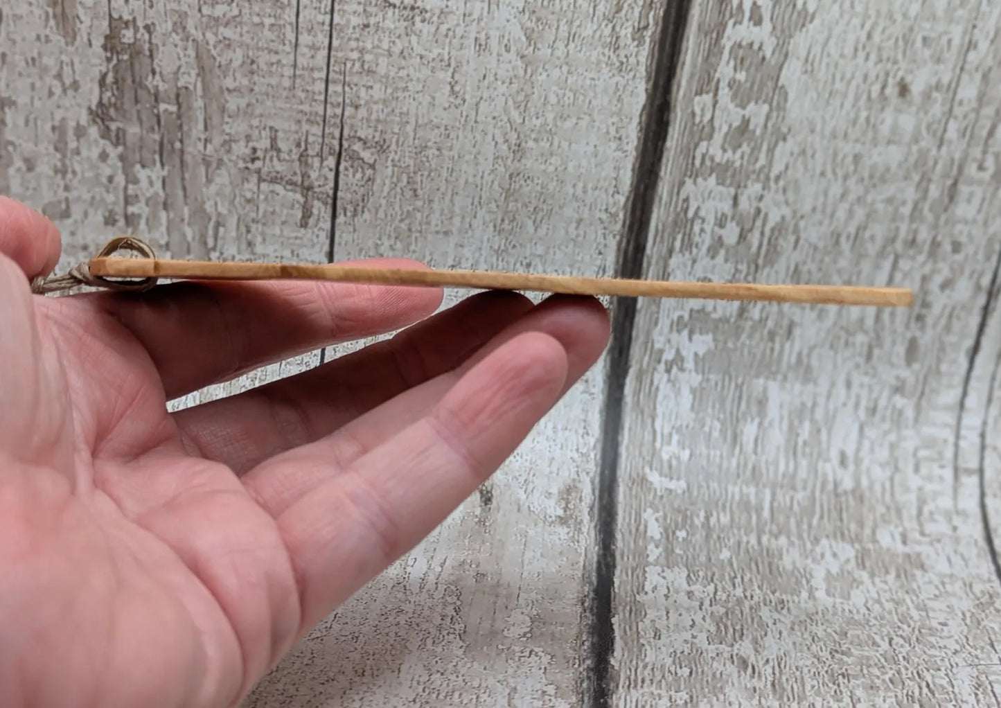 Breathe wood carved and laser printed bookmark.