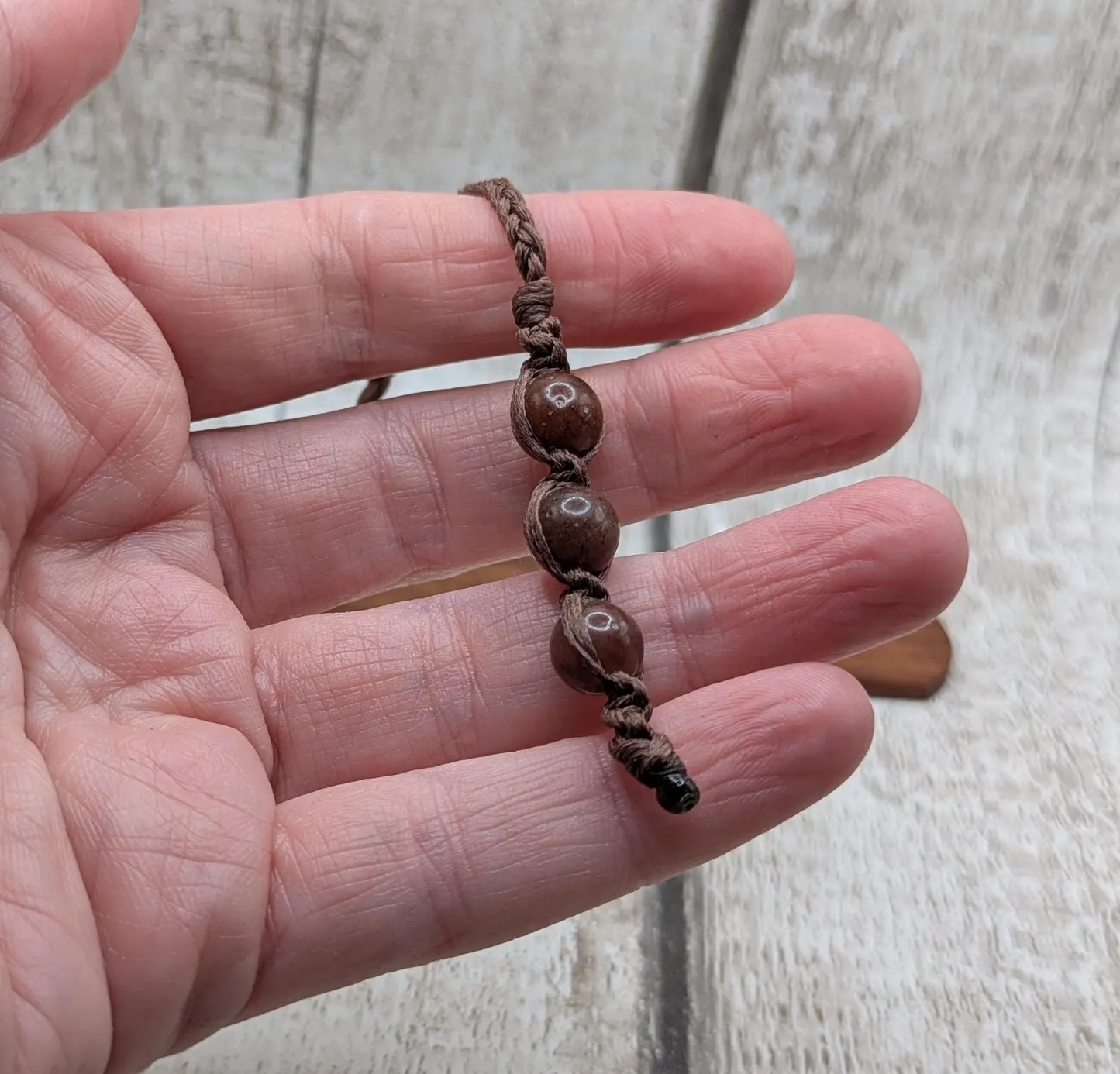 Walnut wood hand made bookmark with laser printed bumble bee design.