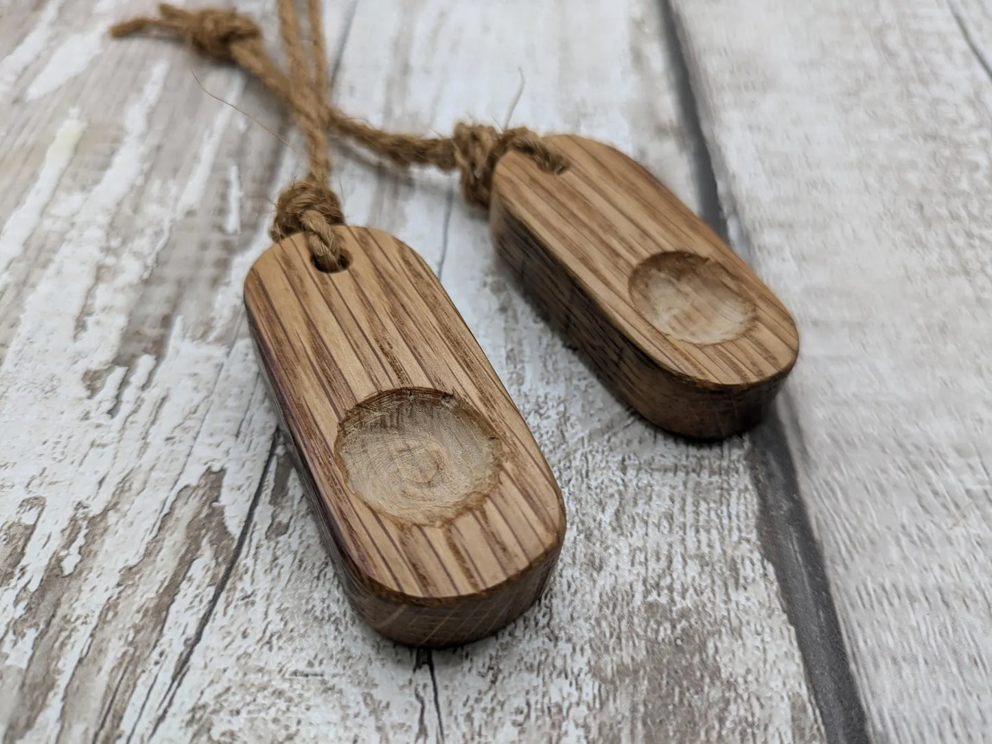 whiskey barrel oak wood travel incense holder.