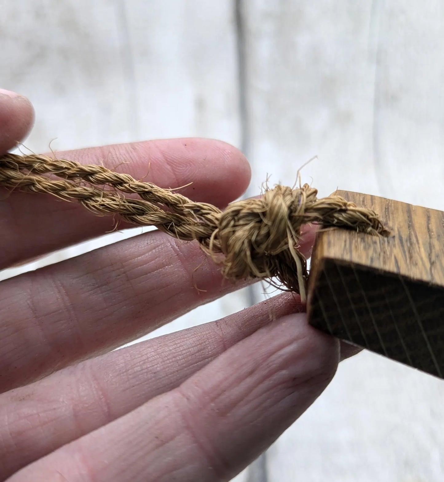 whiskey barrel oak wood travel incense holder.