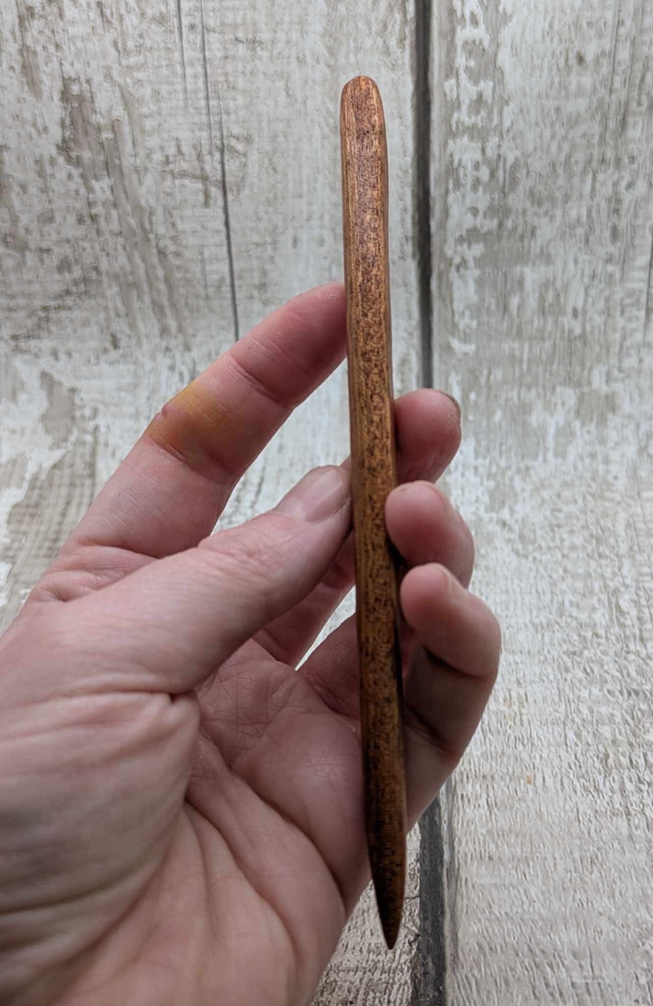 Sepele mahogany and Ethiopian Opal hair stick