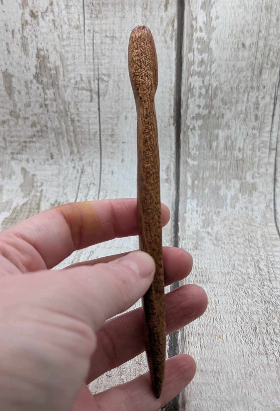 Sepele mahogany and Ethiopian welo Opal hair stick.