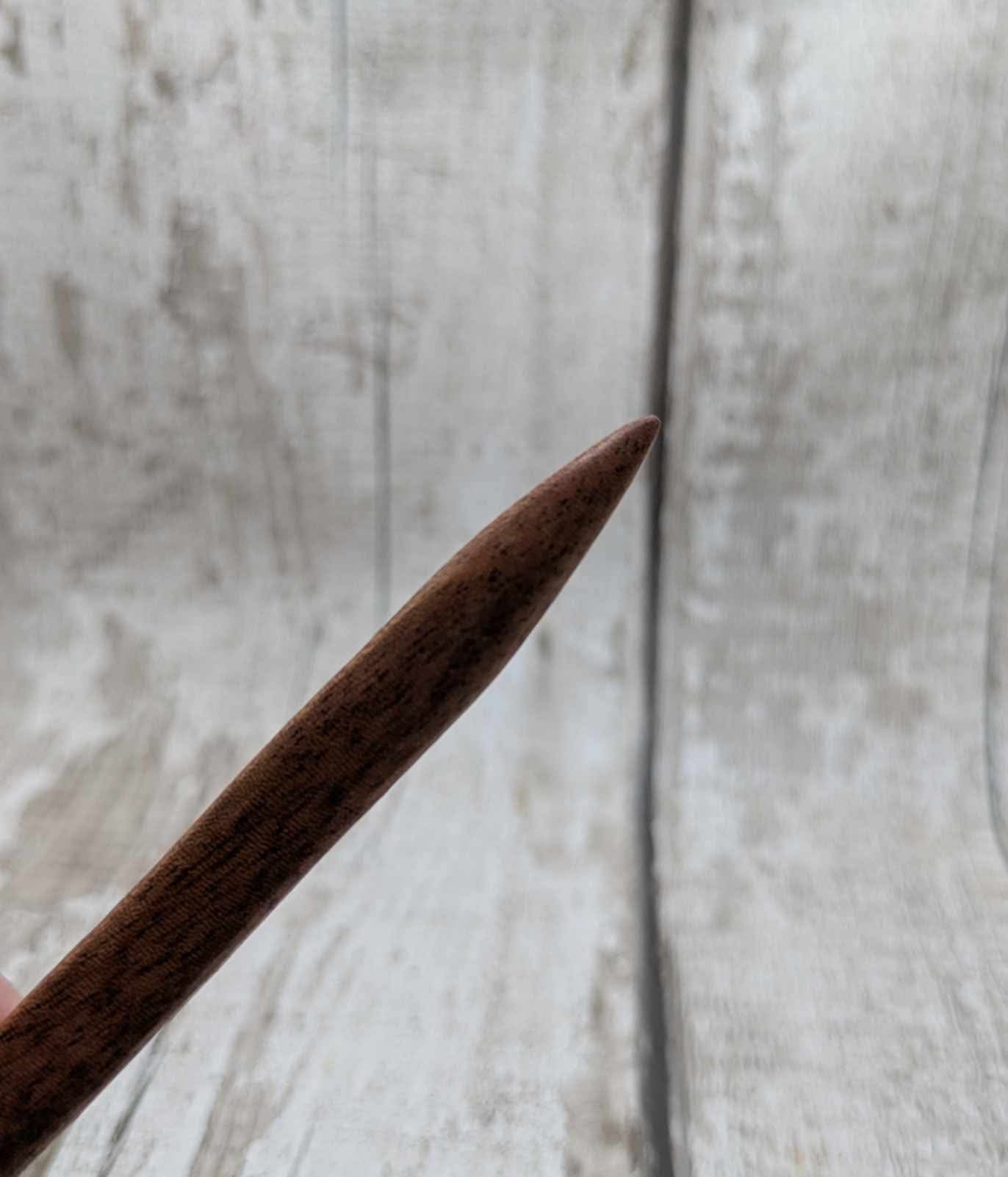 Sepele mahogany and Ethiopian welo Opal hair stick.
