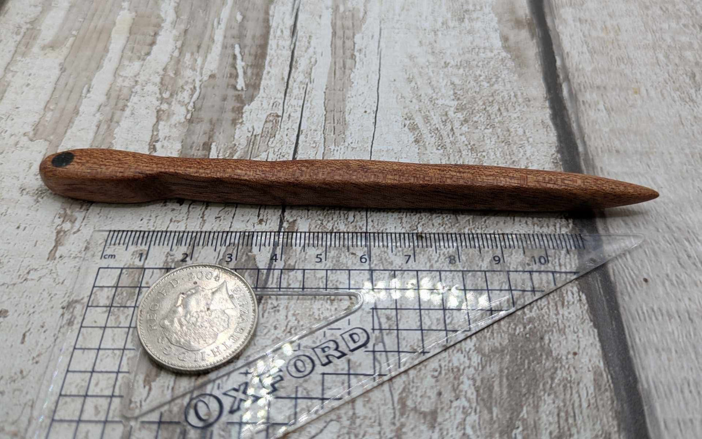 Sepele mahogany and Ethiopian welo Opal hair stick.