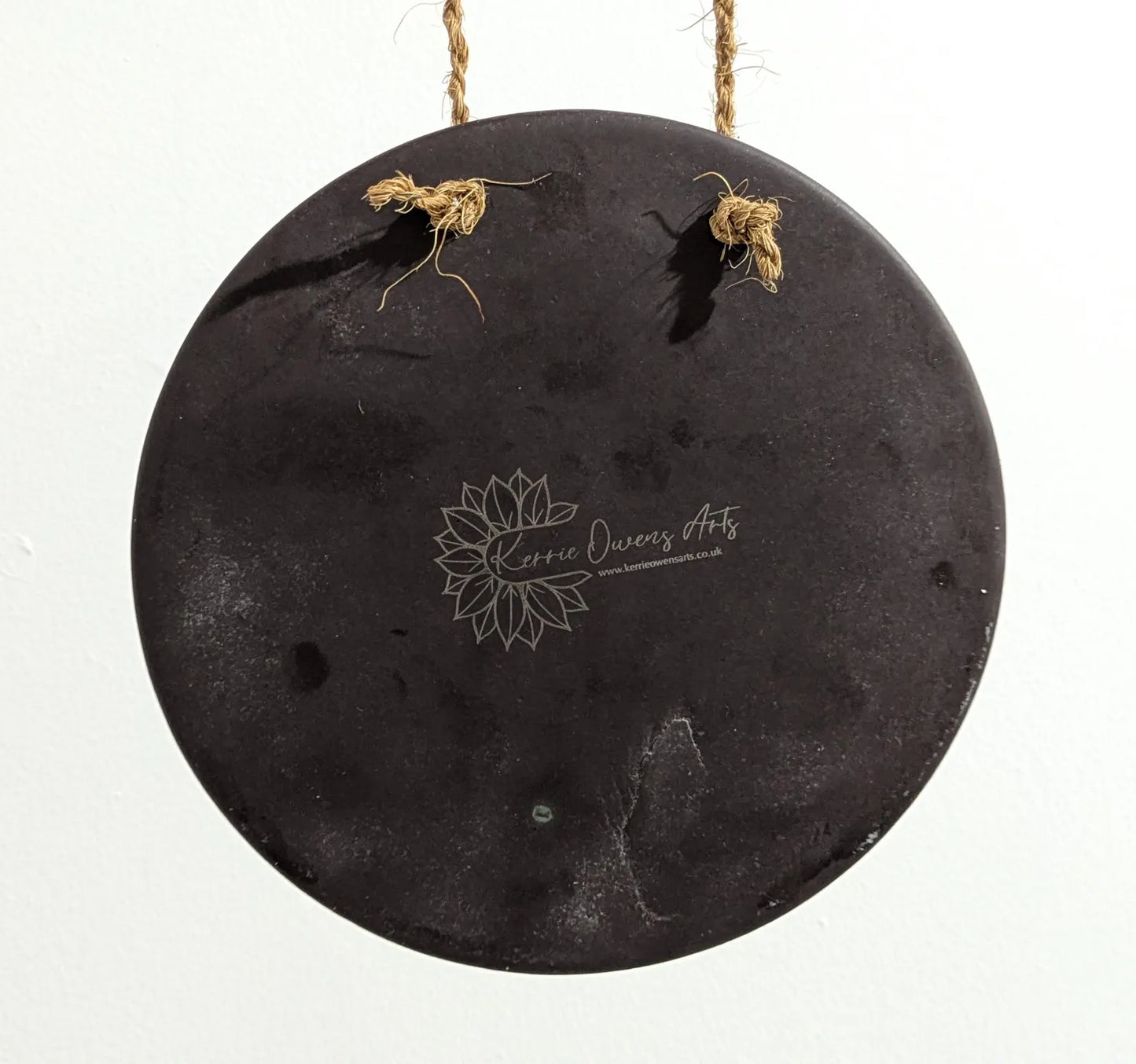 Welsh slate bumble bee pendulum dowsing board with incense holder.