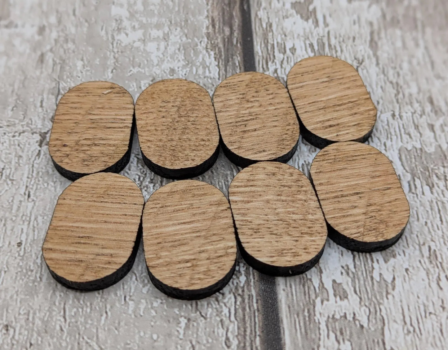 Set of 8 oak wood moon glyph tiles expansion pack for divination readings.