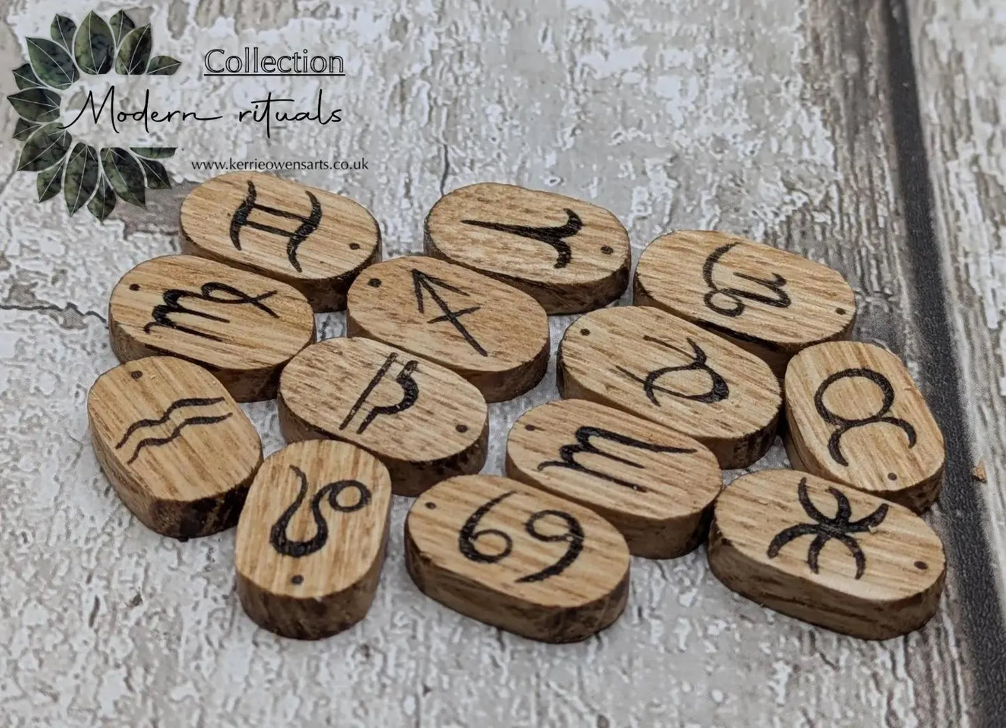 oak wood zodiac tile runes lack of 13.